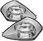 VIPMOTOZ Chrome Housing OE-Style Headlight Headlamp Assembly For 2000-2005 Mitsubishi Eclipse, Driver & Passenger Side