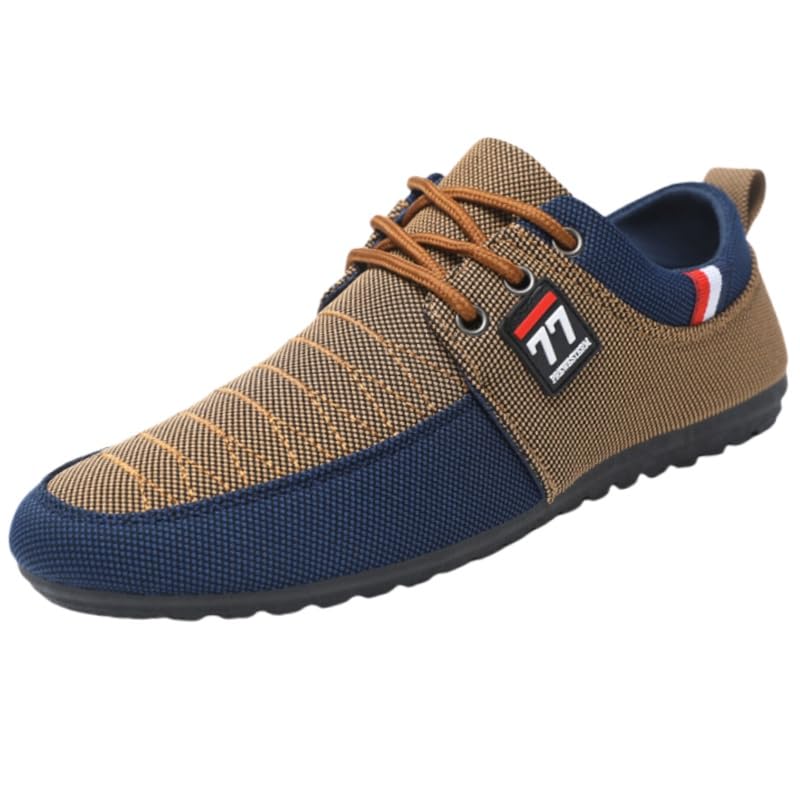 Men's Large Size Loafers - Casual Low-Top Sneakers, Breathable Comfort Design, Lightweight Daily Wear Shoes