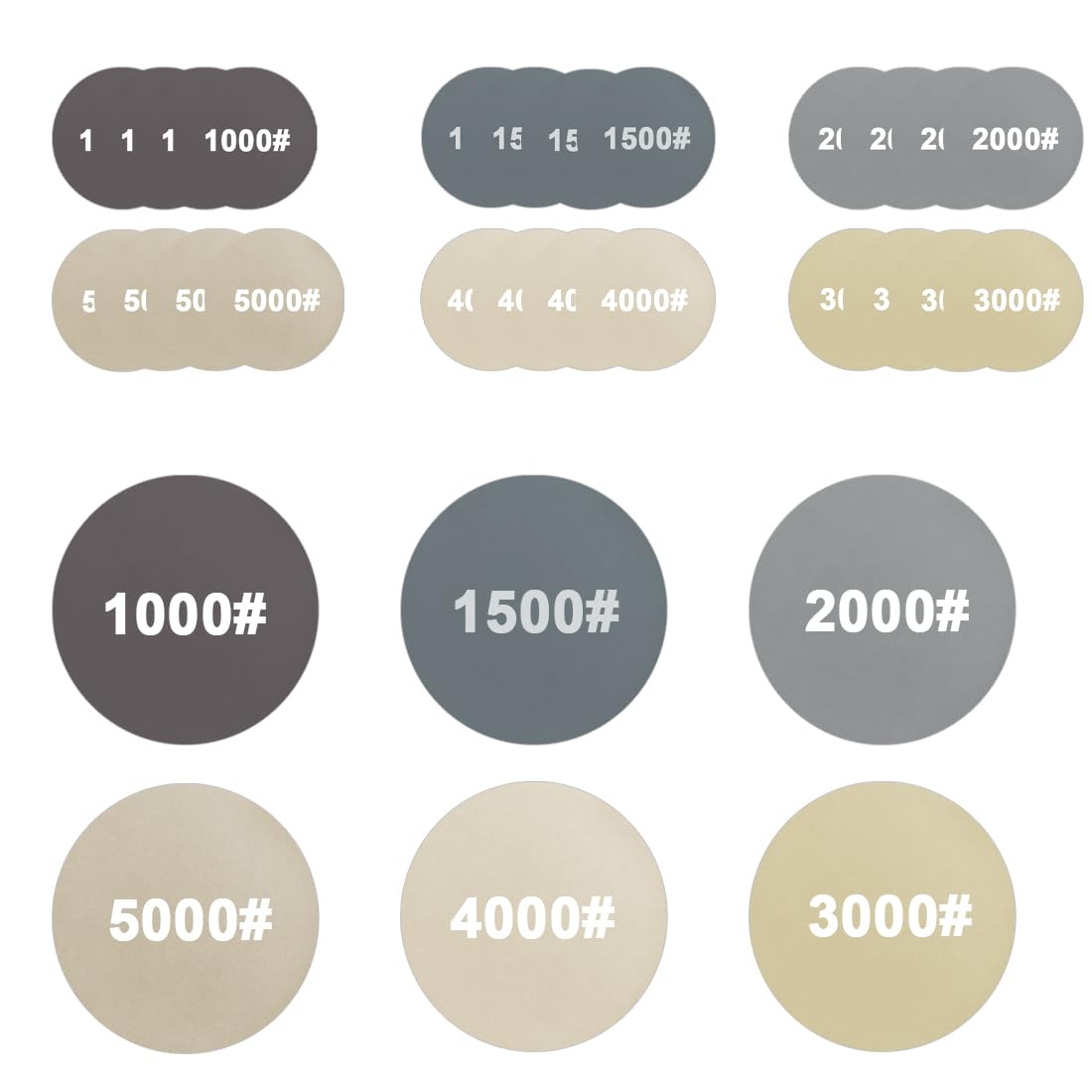 30 Pezzi Dischi Abrasivi 125mm - Grana 1000-5000 Per Auto, Legno E Metallo - Foto 2