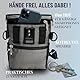 GIZZY® DAS ORIGINAL | Leckerlitasche für Hunde + REGENHAUBE | Leckerlibeutel für Hunde mit praktischer Einhand-Öffnung | Hunde Leckerlitasche für Training & Welpenerziehung | Gassi Tasche Hund [Grau]