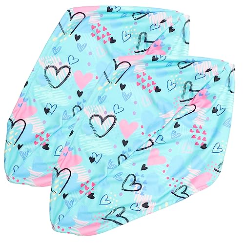 FRCOLOR 8 Peças Touca De Cabelo Seco Impressa Toalhas De Mão De Microfibra Toalha De Banho De Microf