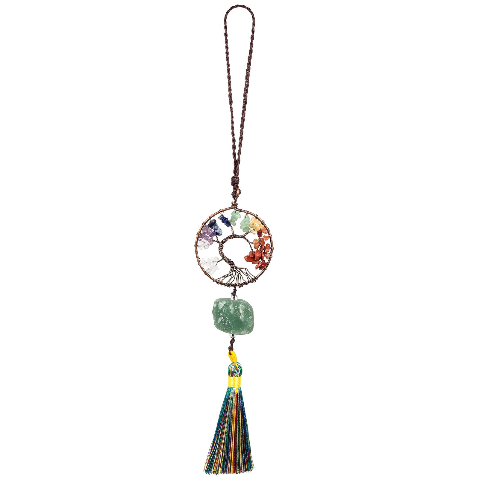 Aventurine verte en arbre de vie 7 chakras pour sublimer votre decoration interieure