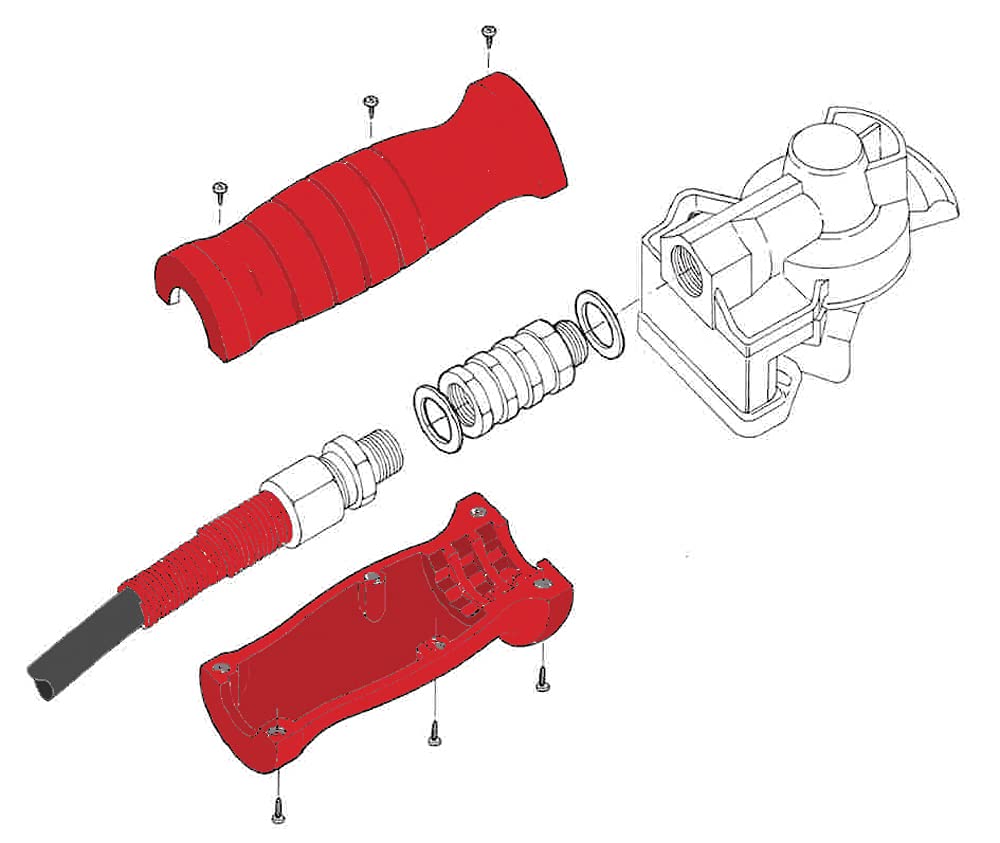 Ryme Automotive Kit Freno Aire Camión Remolque, 2X Serpentines Aire Pur M16x1,5 Rojo y Amarillo 5M con Cabeza Acoplamiento Automaticas y Manuales. Manetas Incluidas