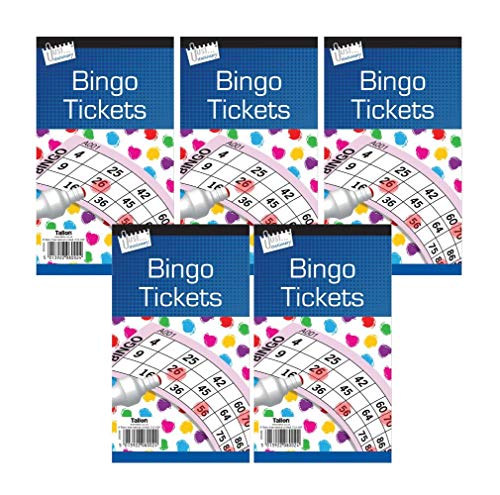 Bingo Game Tickets - 600 Games In Jumbo Size In Pack Of 5