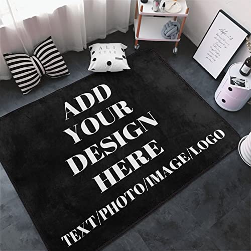Custom Rug Personalized Area Rug 5x7,Add Your Own Logo Image