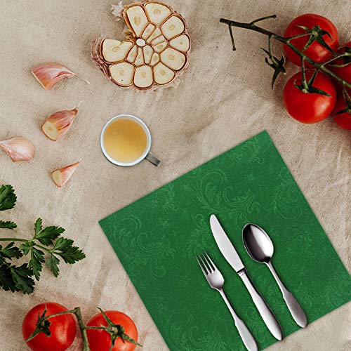 【100 pack】AIRE Cloth Napkins Colored Disposable Linen Feel Cloth Like Hand Towels Table Decorations for Thanksgiving Christmas Wedding Birthday Dinner Parties, 16\" X 16\" In