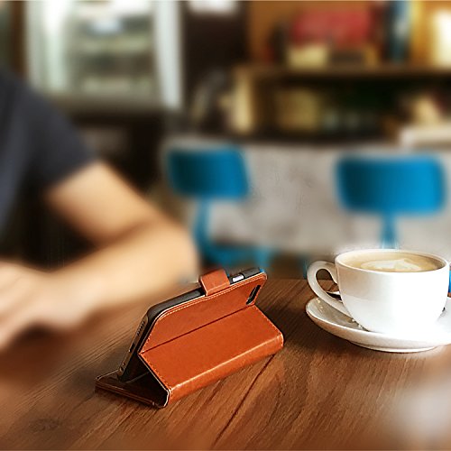 OCASE iPhone 6/6S Custodia a portafoglio in pelle