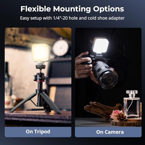 Image of SMALLRIG P96 Neo Mini LED Video Light, Portable Camera Light for Photography, Cold Shoe Light, CRI95+, 2700K-6500K, 1500mAh Battery, Fill Light Accessories for Content Creator, Morandi Gray - 5820