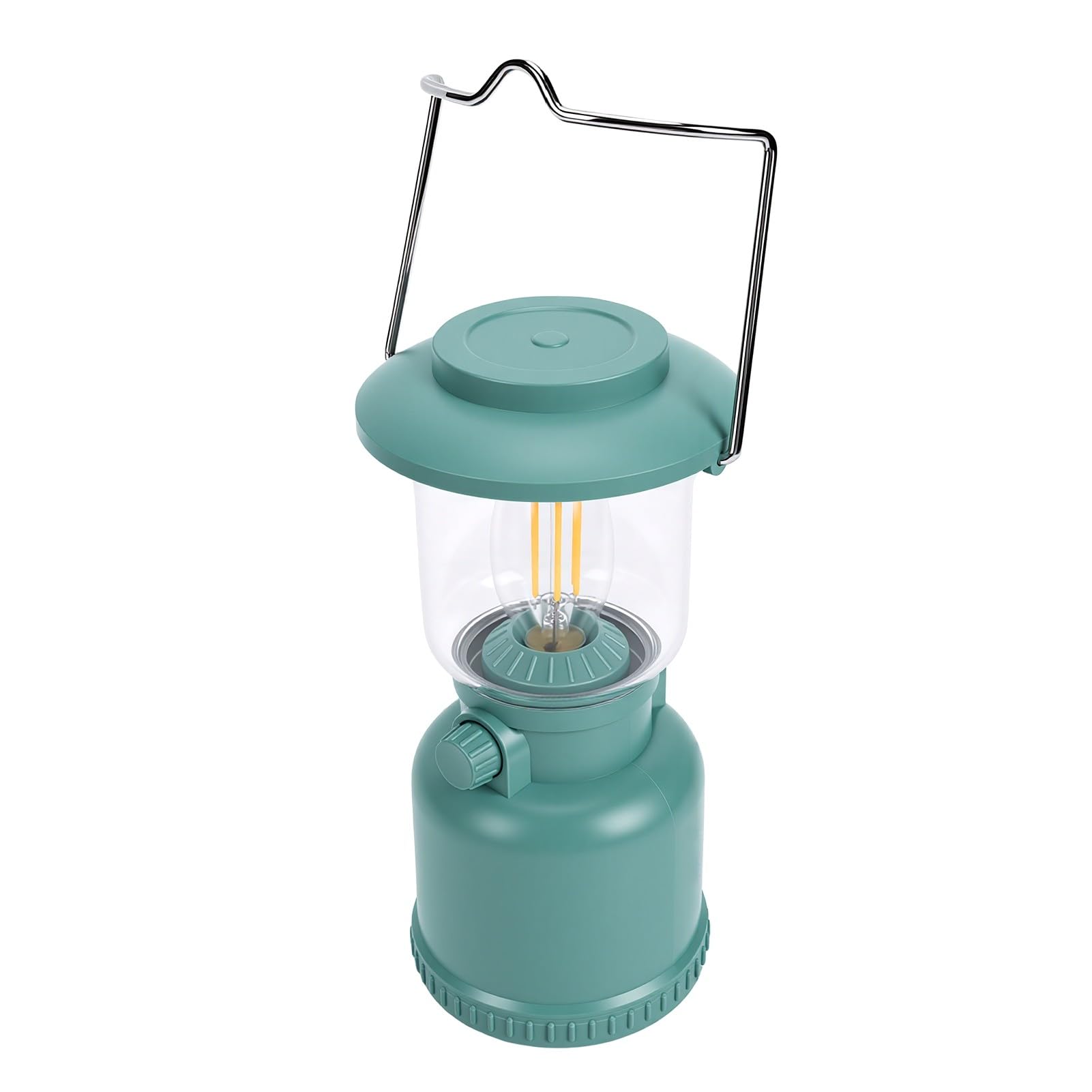 Lanterna da Campeggio, Luce Portatile 400 Lm IP68 Impermeabile | Batteria 1800mAh Fino a 35 Ore, Gancio, Luce D’emergenza e Candela Calda