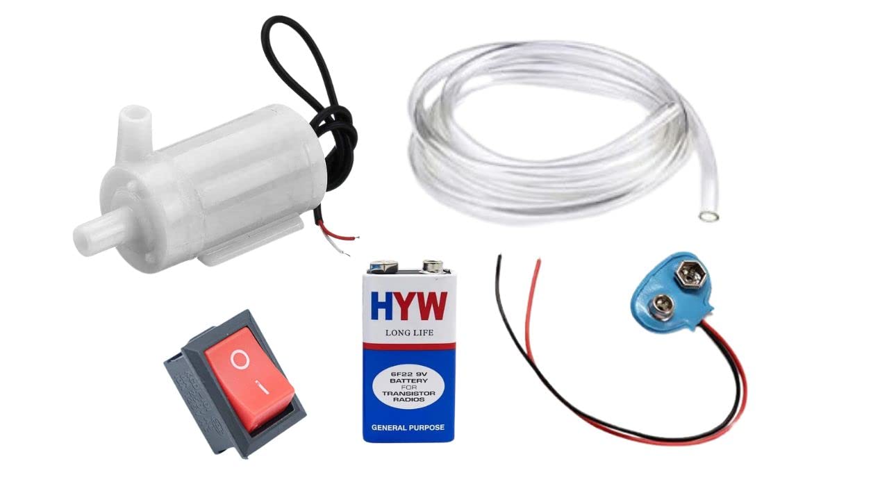 ERH India DC 6v Mini Water Pump Kit Double Sided Motor for Aquariums and Fish Tanks, Water Fountains, Medical Devices etc. (B0C2J533P5) Amazon Price History, Amazon Price Tracker