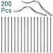 Produktbild EXTSUD Metallbügel für Mund-Nasen-maske DIY, Nasenbügel, Nose Bridge Strip Zubehör DIY 90*5mm aus Aluminium, 200 Stück