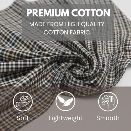 Image of DIGITAL SHOPEE Men's Cotton Premium Checkered Pajama, Casual Loungewear, Comfortable Sleepwear