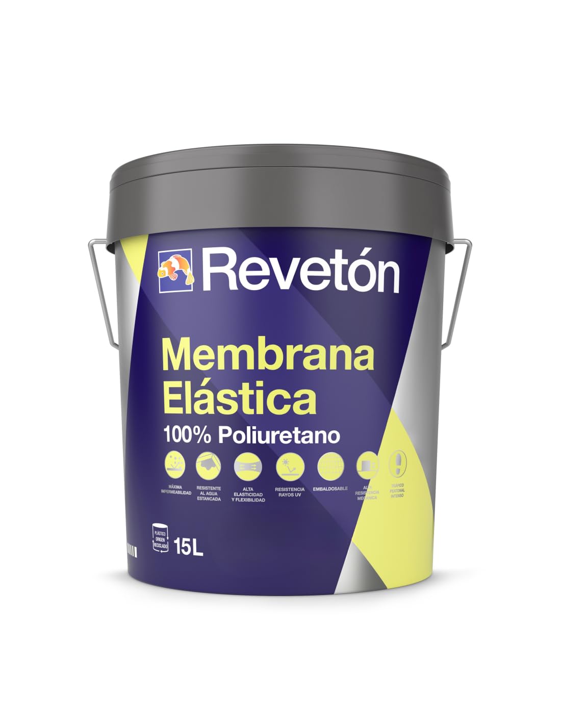 Reveton Membrana Elástica 100% Poliuretano Rojo 15 Lt
