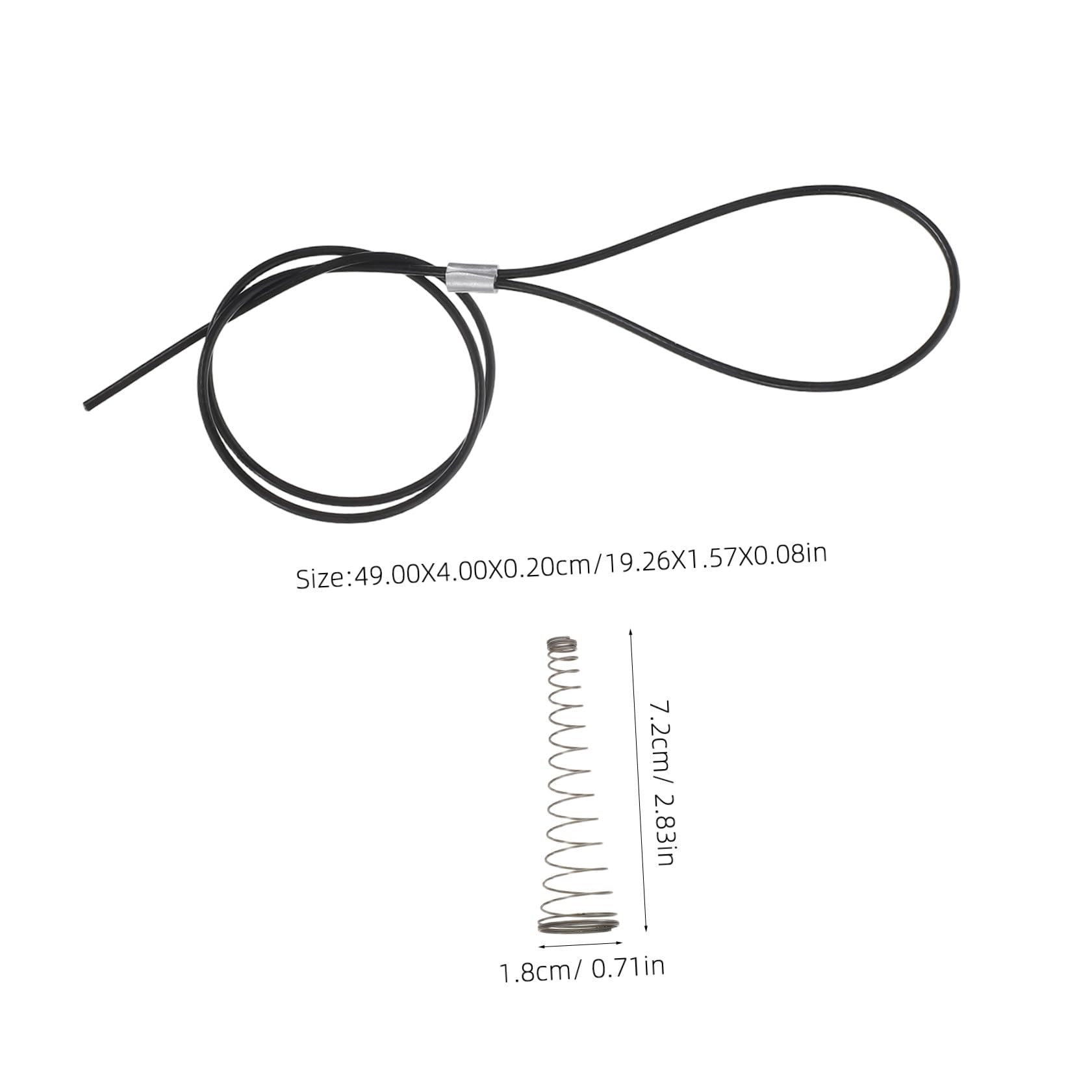 Pestillo Puerta Resorte de Tracción Acero Inoxidable Tirador de Cable para Puertas Metálicas Madera Seguridad Mejorada 2 Piezas Uso Exterior E Interior