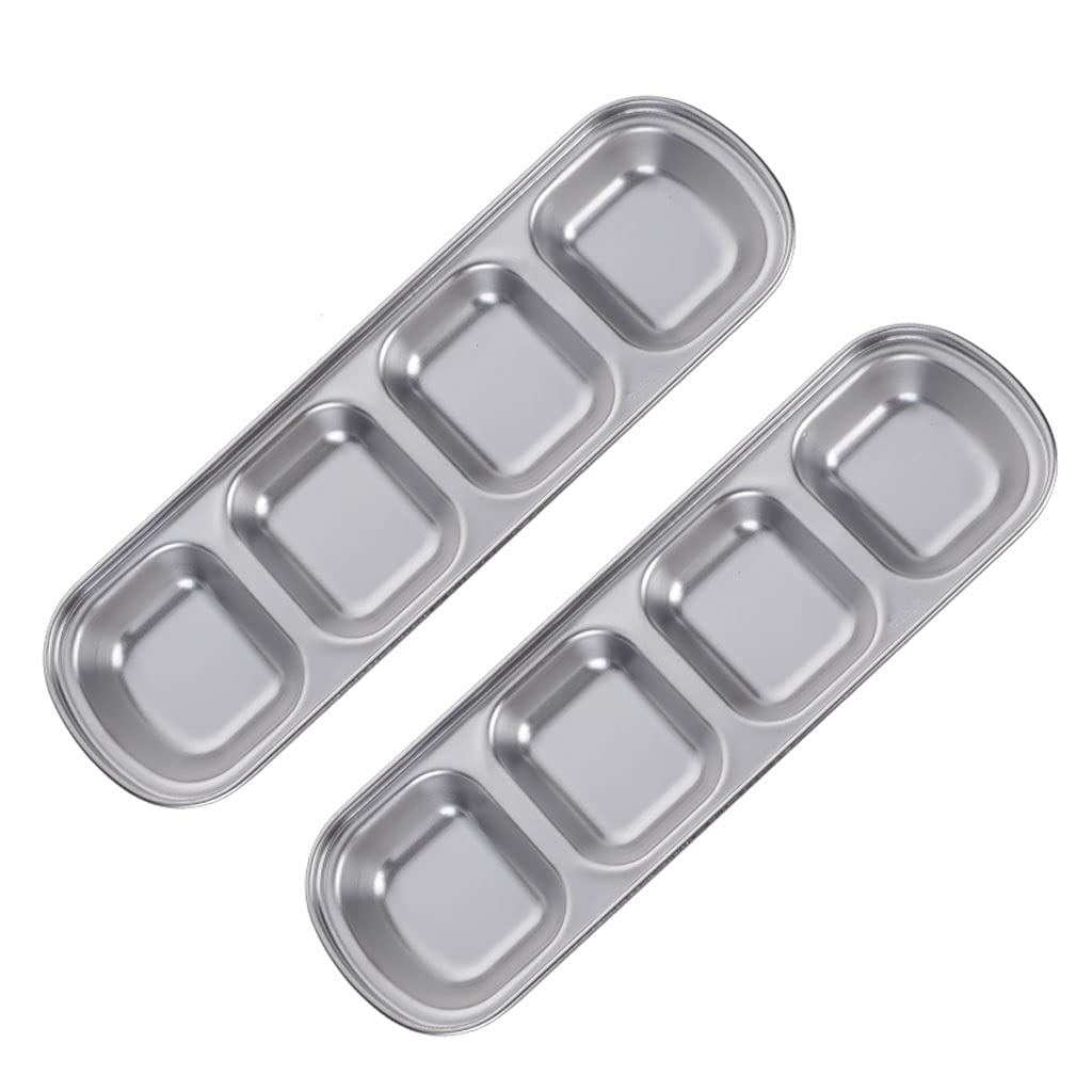 4 pezzi in acciaio inox salsa tazza condimento ketchup immersione