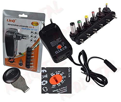 ALIMENTATORE 30W DC 3V 4.5V 5V 6V 7.5V 9V 12V