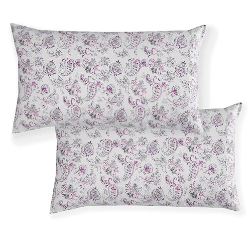 Elegant Comfort Luxury Soft Bed Sheets Paisley Pattern - 1500 Premium Hotel Quality Microfiber Softness Wrinkle and Fade Resistant (4-Piece) Bedding Set, Twin/Twin XL, Paisley Purple