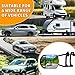 Extend Car Towing Mirror with 360 Degrees Rotation, Anti-Slip Clamp On Tow Mirrors Extensions for Auto RV Adjustable Driving, 2 Pieces