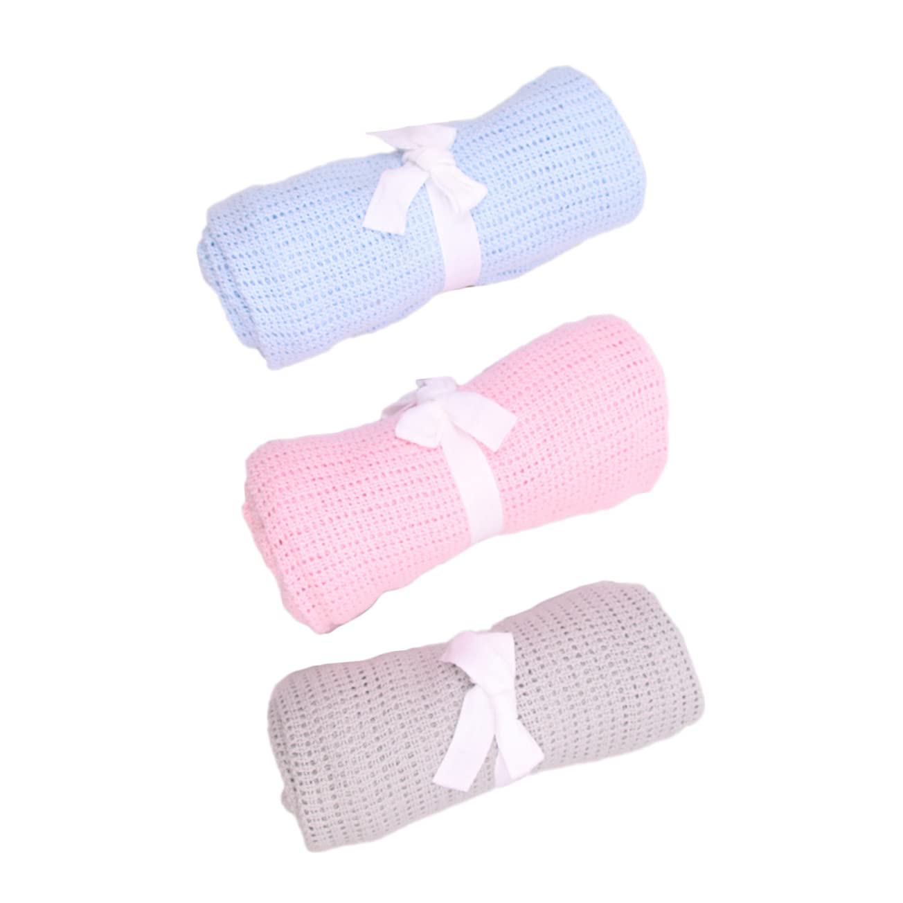 Genérico Envolvente De 3 Piezas para Guardería De Algodón para Niños Y Niñas Tacto Cómodo Multifuncional Ideal para Cochecitos Y Cunas.