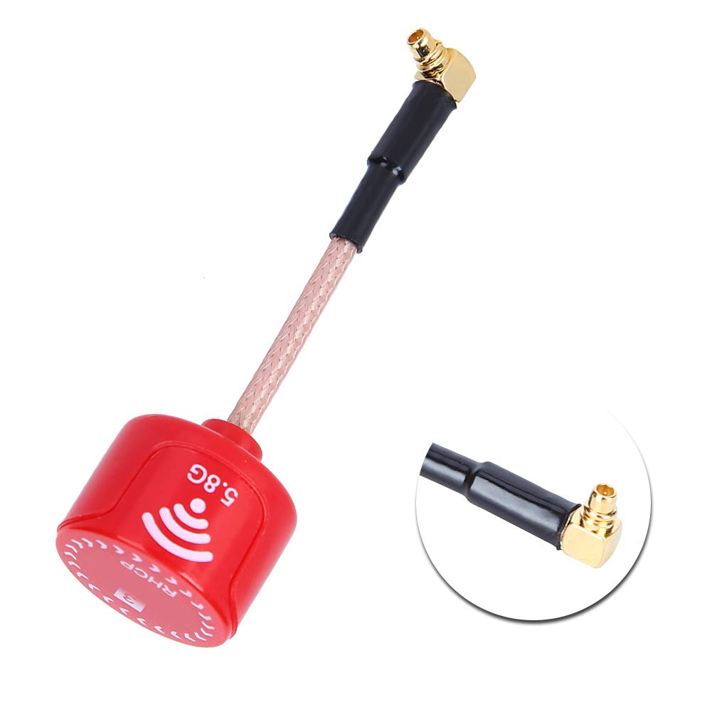 Lhcp High Gain Antenna, Long Range Antenna, FPV Mini Antenna 5.8Ghz 3dBi with 5325-5945MHz Frequency for FPV Racing Drone RC Accessories (MMCX Elbow)