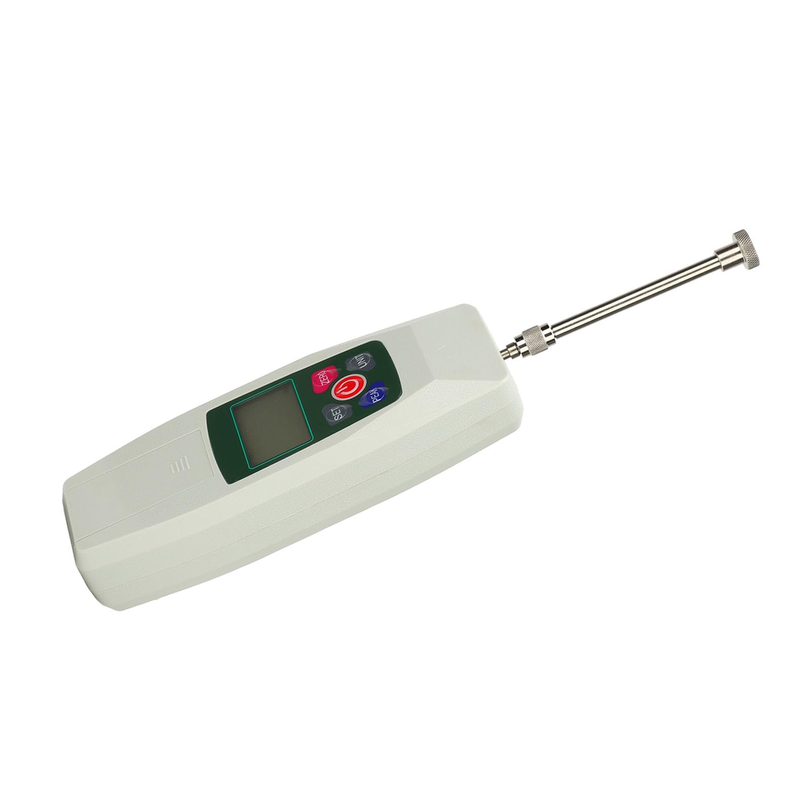 Medidor de Fuerza Digital 500N, Medidor de Empuje, Dinamómetro para Medidor de Empuje y Carga de Compresión, 4 Unidades, Apagado Automático, Retroiluminación, Alarma de Zumbador,