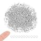 UNICRAFTALE 1000 Stück 3 mm Biegeringe 26 Gauge Edelstahl Offene Biegeringe Runde Biegeringe Schmuckzubehör Für DIY Armband Ohrring Schmuckherstellung Halskettenreparatur