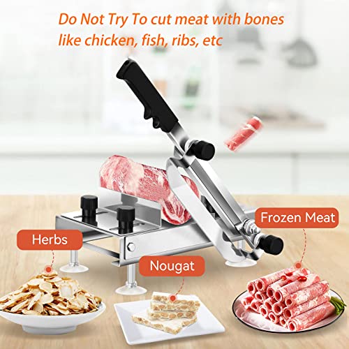 Cortadora de carne manual de acero inoxidable ajustable y muy compacta 2