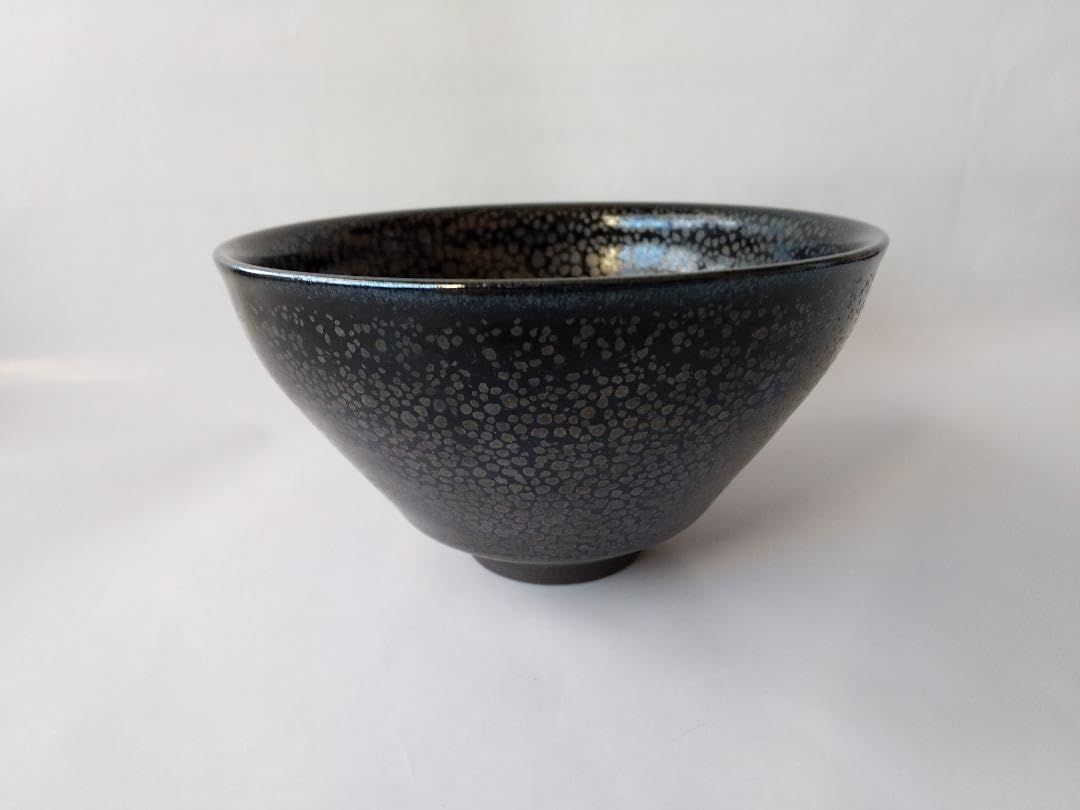 油滴天目茶碗 久田重義 造 共箱 共布 茶碗 茶道具 抹茶碗 新品 未使用 油滴天目茶碗 久田重義 造 共箱 共布 茶碗 茶道具 抹茶碗 ※海外