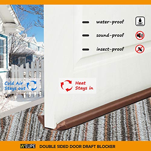 Bloqueur de courants d'air isolant double pour porte