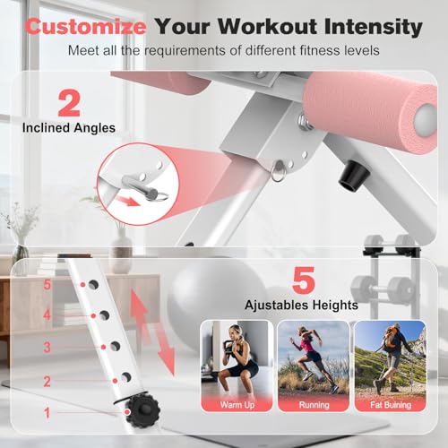 Image of RELIFE REBUILD YOUR LIFE AB Workout Machine Adjustable Ab Trainer Machine Foldable Ab Cruncher Strength Training Equipment for Home Gym, Full Body Workout Equipment 440 LBS