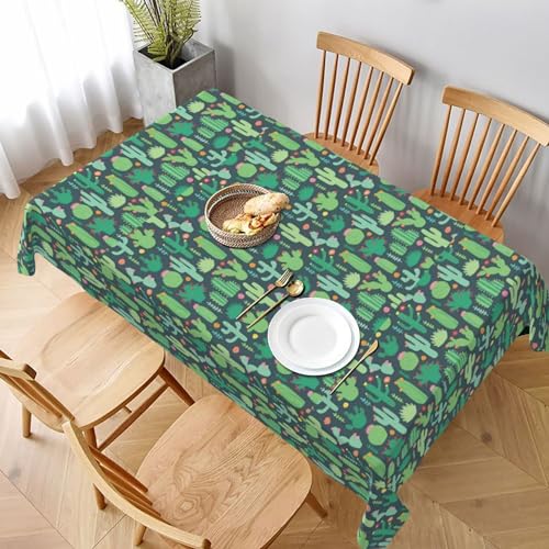Nappe pour restaurant et décoration de table motif cactus lavable 152 x 228 - 2