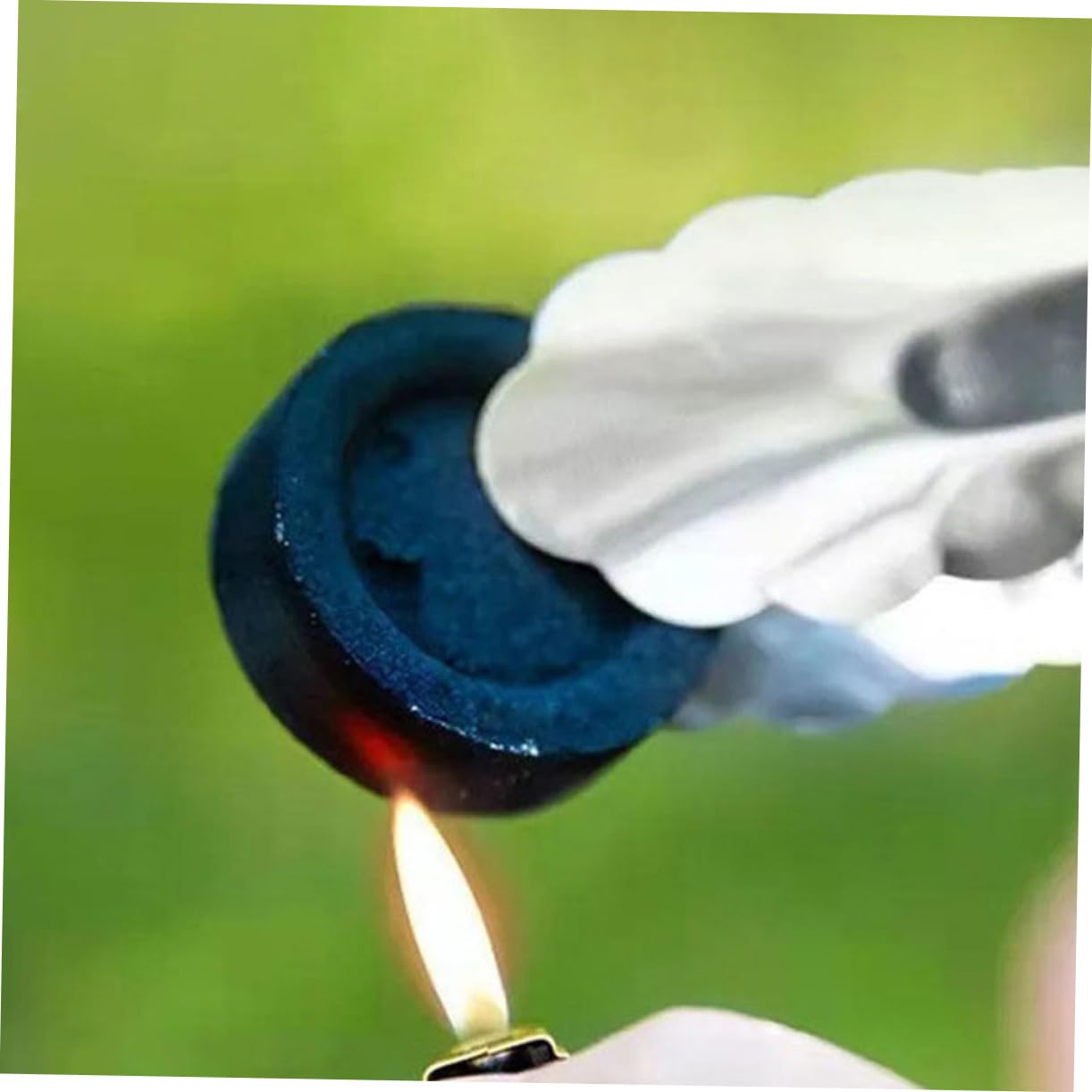 Carbón Vegetal para Barbacoa de 70 Pastillas, Negro, Portátil | Uso en Senderismo y Camping, Encendido Práctico, Formato Ligero para Exteriores