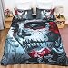 WONGS BEDDING Juego de Funda nórdica de Ropa de Cama de Calavera...