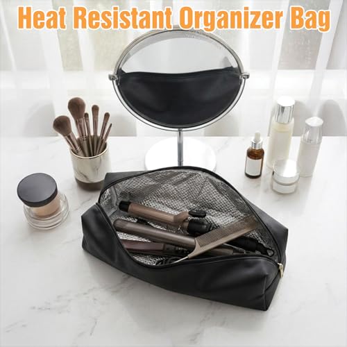 Bolsa organizadora resistente al calor para herramientas de peinado miniatura 7