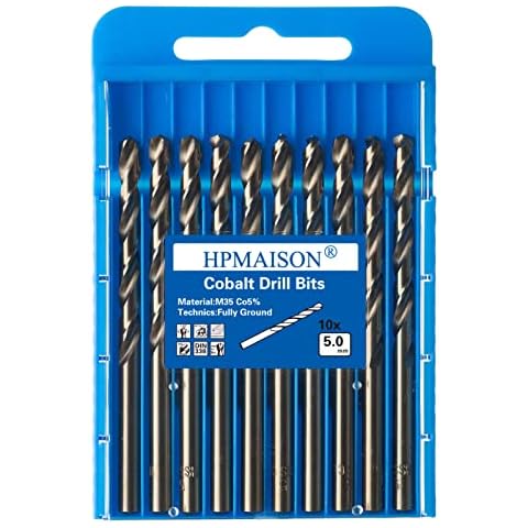 HPMAISON 10-Piece Cobalt Drill Bit Set Cover