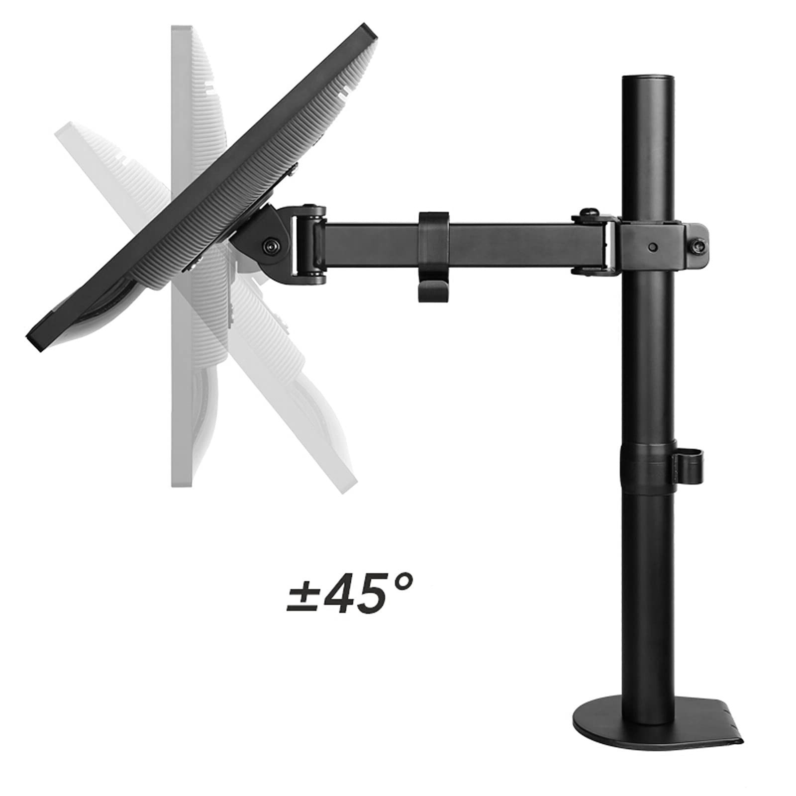 Bras/Support De Moniteur Support De Bureau pour Moniteur Unique Support De Moniteur Réglable en Hauteur Support De Bureau pour Bras De Moniteur Convient Aux Écrans De 13 (À)