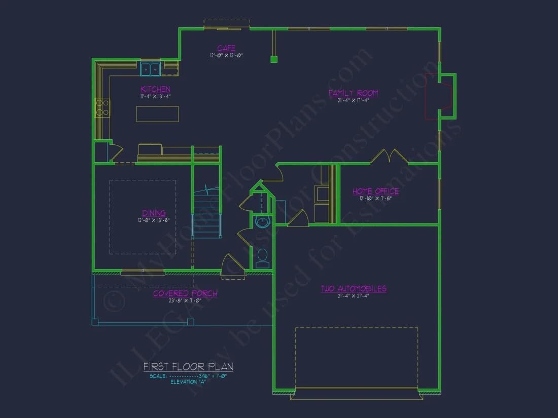 10-1138 HOUSE PLAN - 2.5-Story Modern Farmhouse-Craftsman Plan – 5 Bed, 3 Bath, 3,774 Sq. Ft.