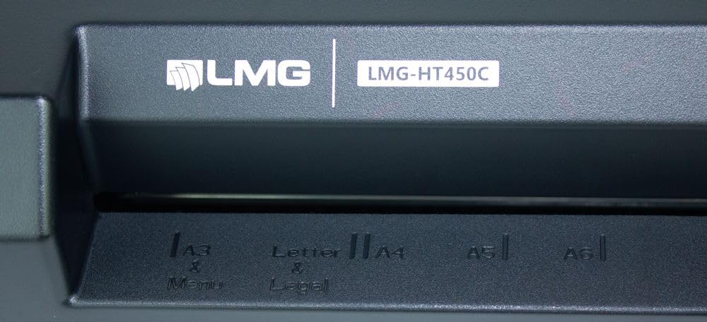 LMG Laminiergerät A3, LED Touch-Display, 40 Sekunden Aufwärmzeit, 4 Rollen, 400mm/min, Schwarz, Flüsterleise, 48x15x8 cm