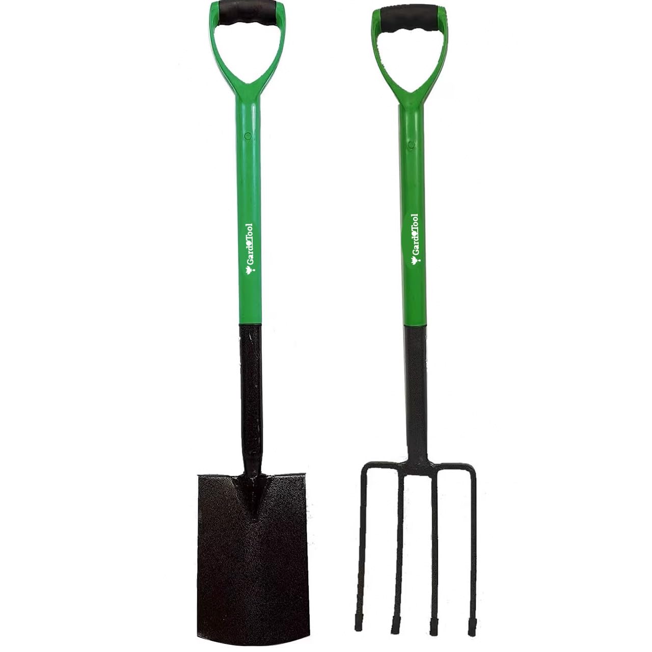 Maxland Carbon Steel Heat Treated Gardening Tool Set Fork and Spade Builder Equipment Tool Garden Assocceries Complete Heavy Duty Set