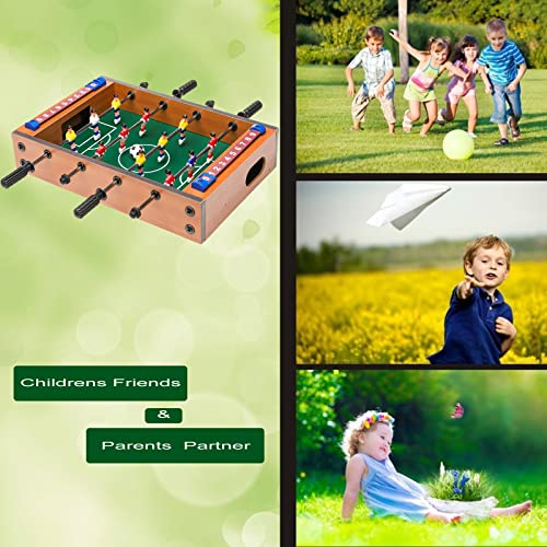 Shevshavan 14(Inch) Small Foosball Table For Little Kids Table Top Wooden Hockey Game Tabletop Soccer/Foosball Game Mini Foosball Table Football Table Birthday Gift(14 Inch) #TOP5