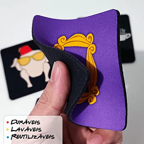 Porta copos quadrado - Icons Friends