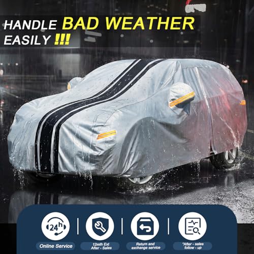 Image of SUV Car Cover Custom Fit for Toyota 4Runner (2002-2025), Waterproof All Weather for Automobiles Full Exterior Cover Rain Sun Snow UV Protector.