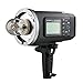 Godox AD600BM Bowens Mount Outdoor Flash Strobe Light, 600Ws GN87 1/8000 HSS 2.4G Wireless X System, 8700mAh Battery Pack to Provide, 0.01~2.5s Recycle Time, 500 Full Power Flashes, 10W Modeling Lamp