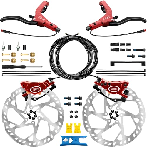 DYISLAND E-Bike Hydraulisches Scheibenbremsen Set 4-Kolben/2-Kolben,...