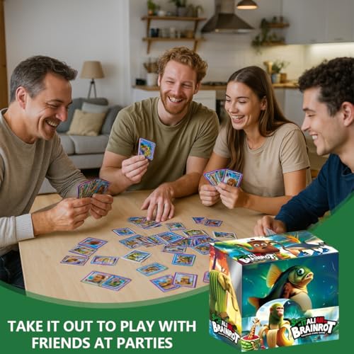MDFULXG Brainrot Karten,Schachtel mit 36 Beuteln mit 8 Karten,Italian brainrot Karten，a