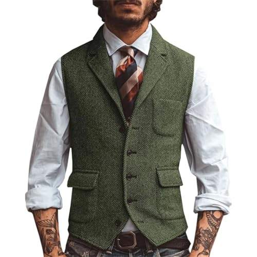 Men's Business Vest, Casual Sleeveless Waistcoat Jacket, Slim Fit Wedding Groom & Banquet Gilet2