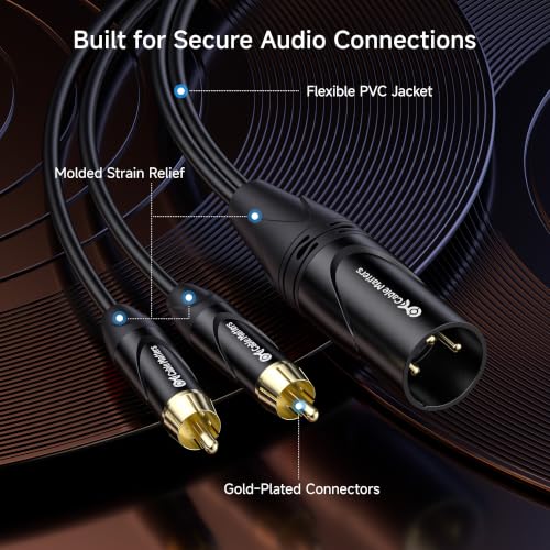 Cable Matters Dual RCA to XLR Stereo Audio Splitter Cable, 6ft by Cable Matters - Used condition - Image 5
