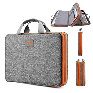 ZINZ Erweiterbare Laptoptasche 15, 6 Zoll Hülle, Schützende Tragetasche Kompatibel mit MacBook Neo 16", MacBook Pro 16"/15, 4", Dell XPS 16" und den meisten 15" 15, 6" 16" Notebooks, G01OG01