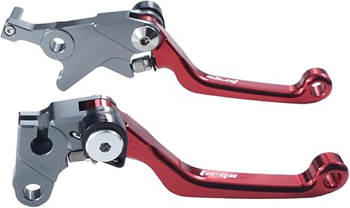 Vista 53 de Motocicleta CNC plegable pivote embrague freno palanca manija para RM125 RM250 RM 125 250 1996 1997 1998 1999 2000 2001 2002 2003