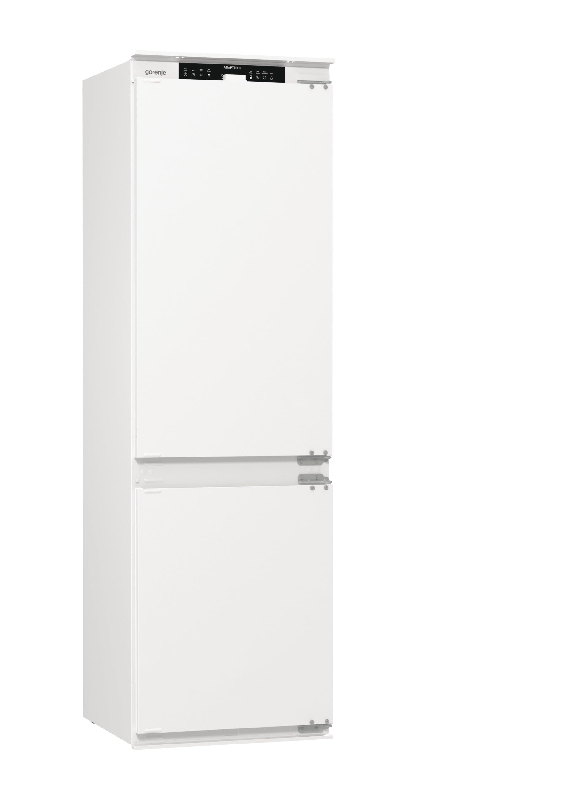 Gorenje NRKI517E41 Einbau-Kühl-Gefrierkombination, 177cm Nische, Schlepptürscharnier, 252 L(176L plus 76L), NoFrost, AdaptTech, SuperCool, ConvertActive, BxHxT: 54×177,2×54,5 cm, Weiß